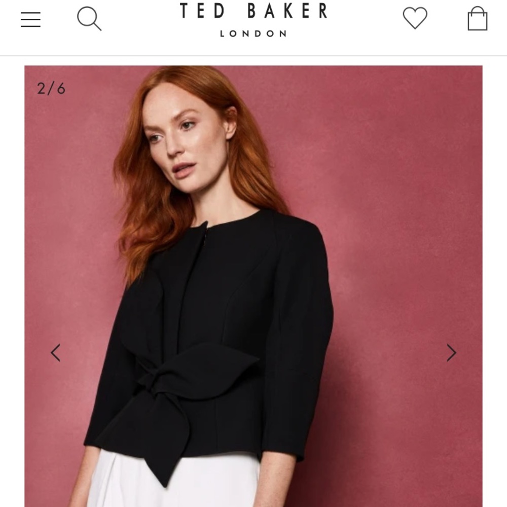 Ted Baker Structured Bow Waist Jacket